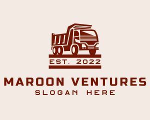 Maroon Dump Truck logo