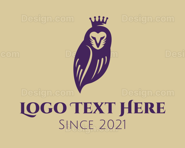 Royalty King Owl Logo