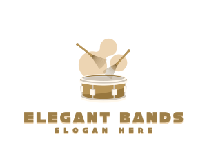 Musical Drum Brush logo design