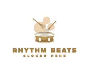 Musical Drum Brush logo design