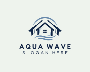 Home Pressure Washer Housekeeping logo design