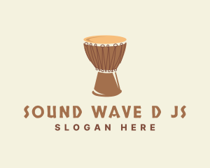 Ethnic African Drum logo design