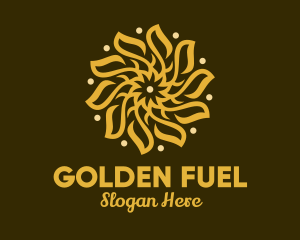 Golden Flower Decoration logo design