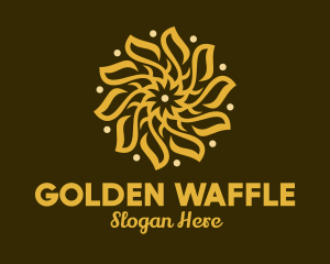 Golden Flower Decoration logo design