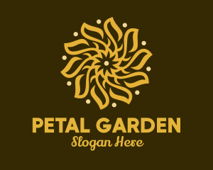 Golden Flower Decoration logo design