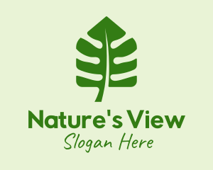 Plant Leaf House  logo design