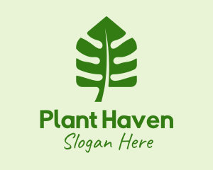 Plant Leaf House  logo design