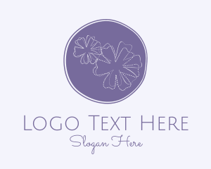 Purple Flower Embroidery logo