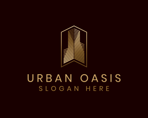 Urban Skyscraper Building logo design