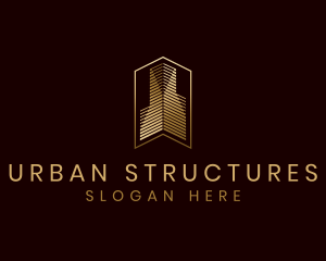 Urban Skyscraper Building logo design