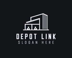 Logistics Warehouse Building  logo design