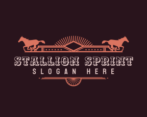 Stallion Western Rodeo logo design