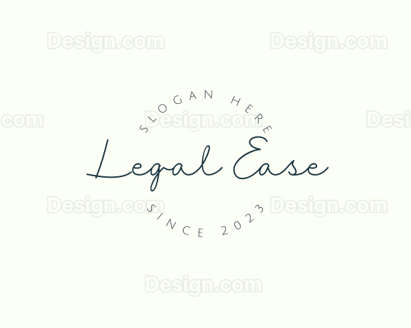 Elegant Handwritten Company Logo