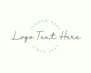 Elegant Handwritten Company logo
