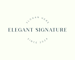 Elegant Handwritten Company logo design