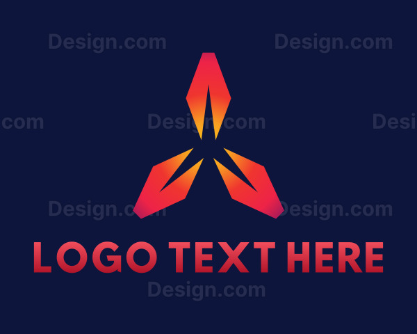 Geometric Gaming Blade Logo