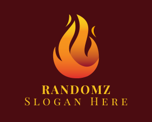 Blazing Fire Flaming  Logo