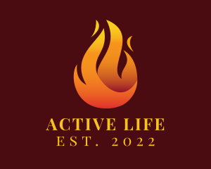 Blazing Fire Flaming  logo