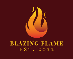 Blazing Fire Flaming  logo design