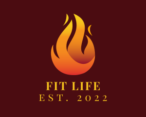 Blazing Fire Flaming  logo