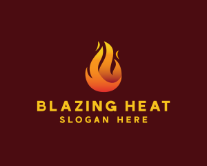 Blazing Fire Flaming  logo design