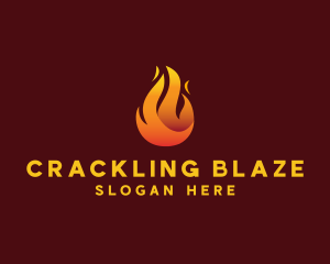 Blazing Fire Flaming  logo design