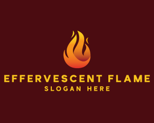 Blazing Fire Flaming  logo design