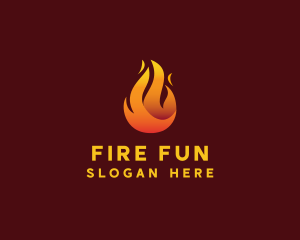 Blazing Fire Flaming  logo