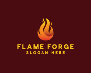 Blazing Fire Flaming  logo design