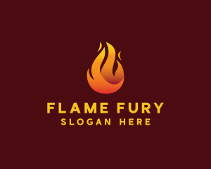 Blazing Fire Flaming  logo design