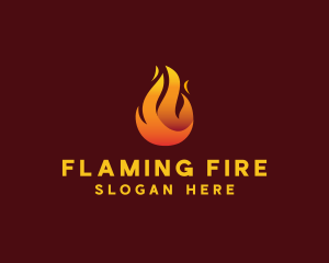 Blazing Fire Flaming  logo design