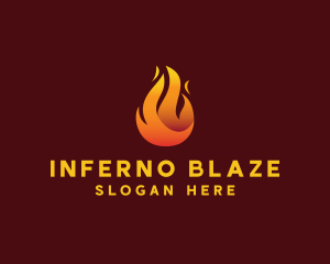 Blazing Fire Flaming  logo design