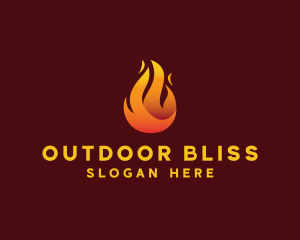 Blazing Fire Flaming  logo design