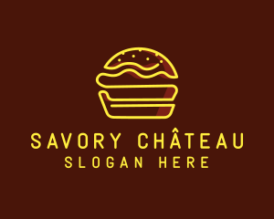 Burger Food Snack logo design