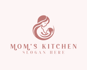 Mother Baby Breastfeeding logo design