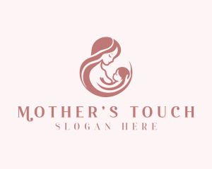 Mother Baby Breastfeeding logo design