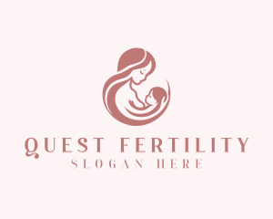 Mother Baby Breastfeeding logo design