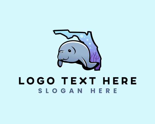 Sea Cow logo example 2