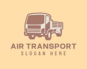 Transport Truck Construction logo design