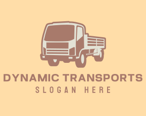 Transport Truck Construction logo design