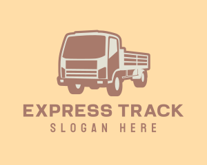 Transport Truck Construction logo design