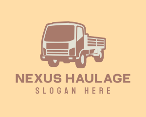 Transport Truck Construction logo design