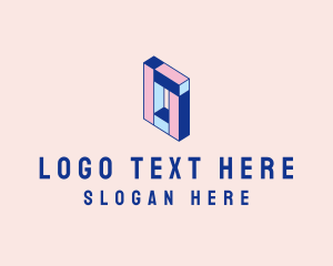 Pastel Rectangle Block logo