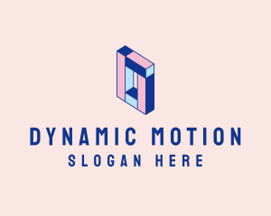 Pastel Rectangle Block logo design