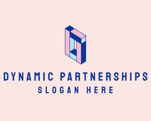 Pastel Rectangle Block logo