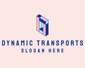 Pastel Rectangle Block logo design