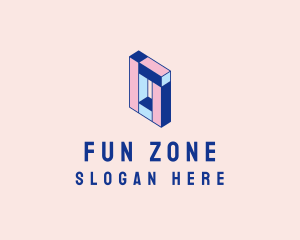 Pastel Rectangle Block logo design