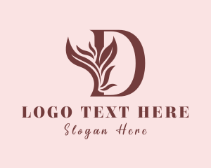 Eco Wellness Letter D logo