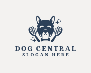 Pet Dog Grooming logo design