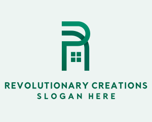 Realtor House Letter R logo design